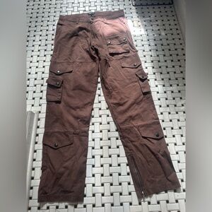 Men's Versatile Brown Cargo Pants